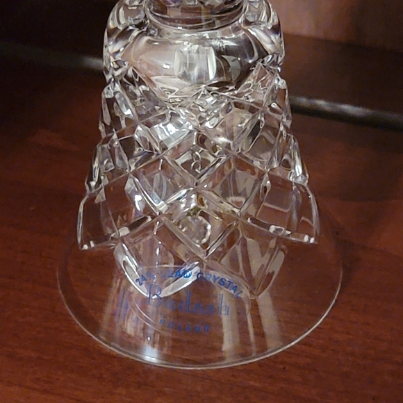 BADASH CRYSTAL ♡ NIB Beautiful Vintage BELL OXFORD 24% Handcut Lead Crystal Bell - Picture 10 of 17
